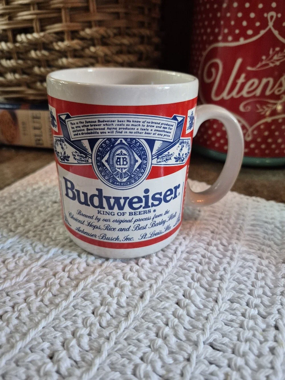 Vintage Authentic Budweiser Anheuser- Busch Mug